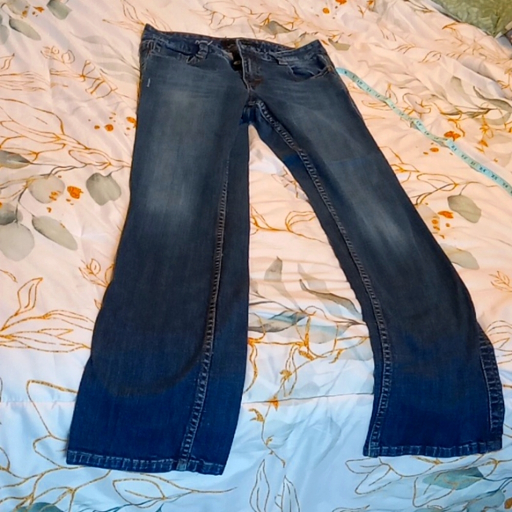 Size 8 Calvin Klein Lean Boot Cut Denim Jeans CUTE & FLIRTY Women's Pant Sexy!!!